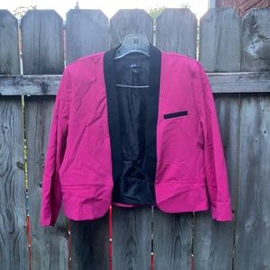 BCX Pink and Black Blazer